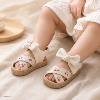 صندل دخترانه تابستانی چسبی مدل چری